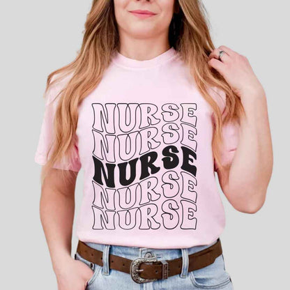 General Nurse Wavy Nurse T-shirt