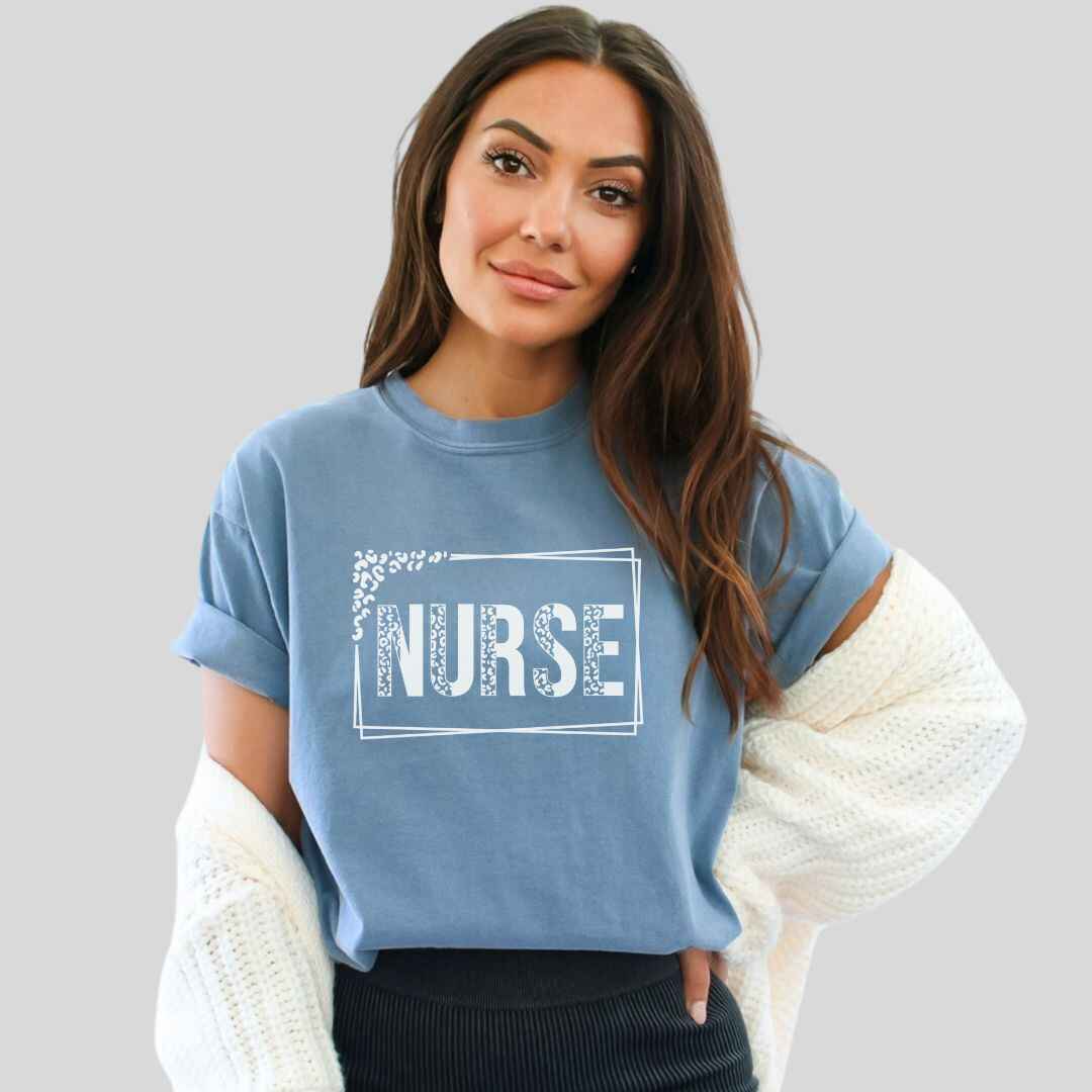 Nurse Leopard Print T-shirt