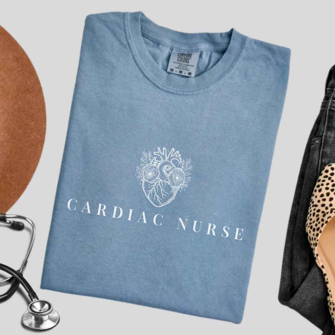 Cardiac Nurse Heart Anatomy Minimalist T-shirt