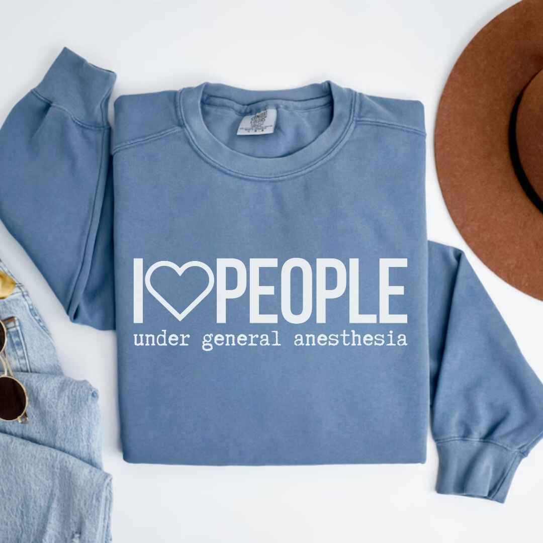 I Love People Funny Sweatshirt