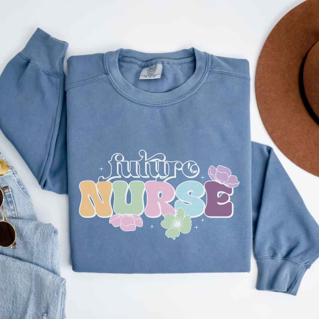 Floral Future Nurse Sweatshirt