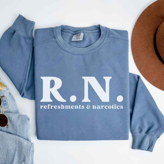 Refreshments & Narcotics Funny Sweatshirt