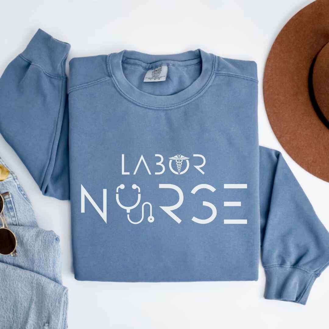 Labor And Delivery L&D Minimalist Nurse Sweatshirt