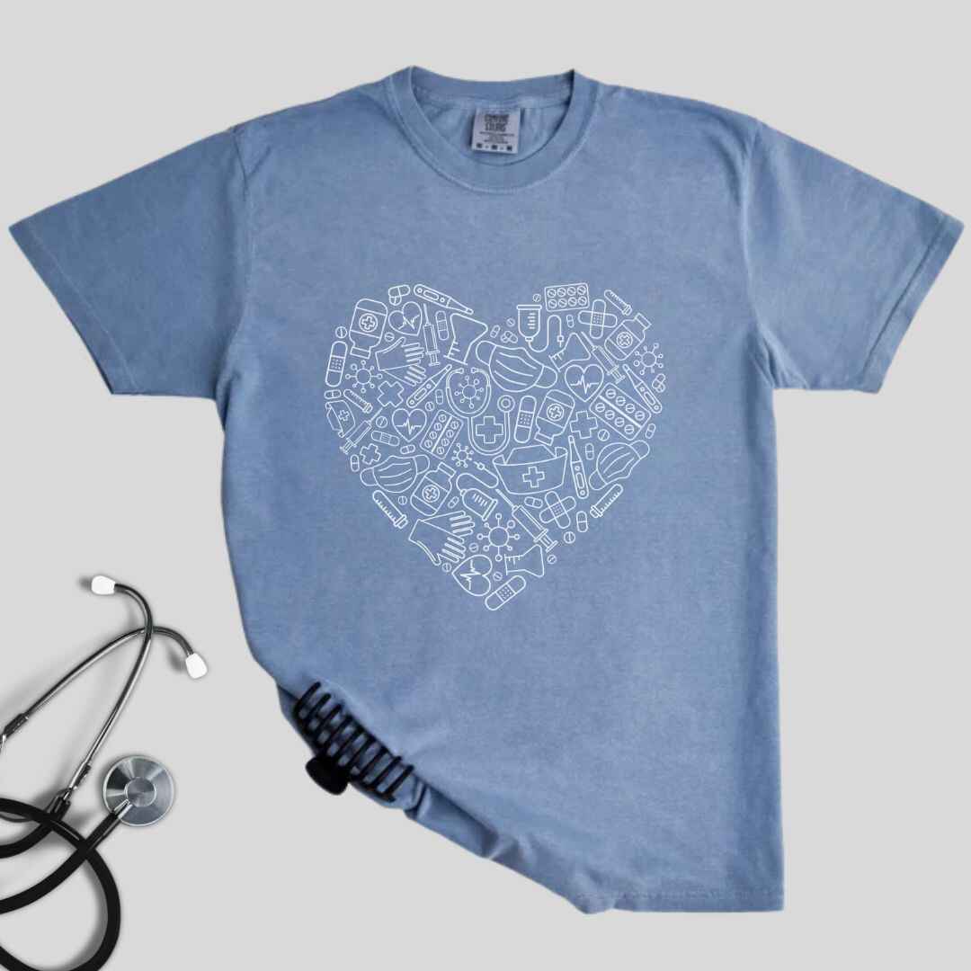 For The Love Of Medicine Heart T-shirt