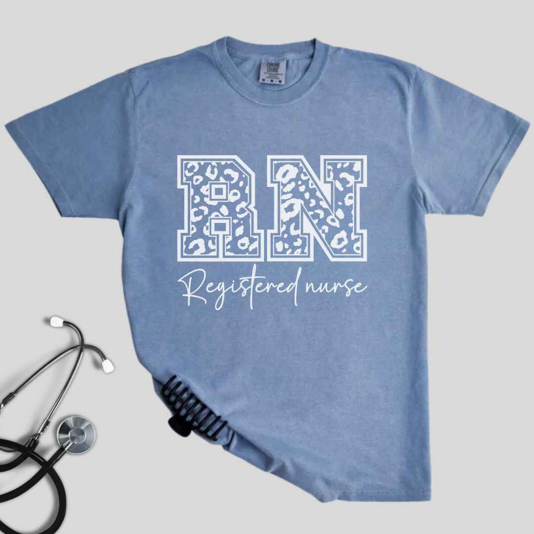 Registered Nurse RN Leopard Print T-shirt