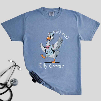 Night Shift Silly Goose Funny T-shirt