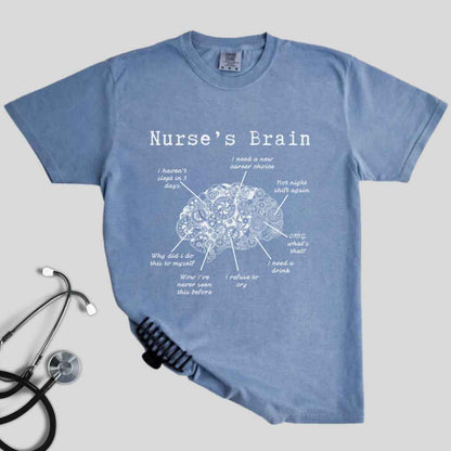 Nurse's Brain Funny T-shirt