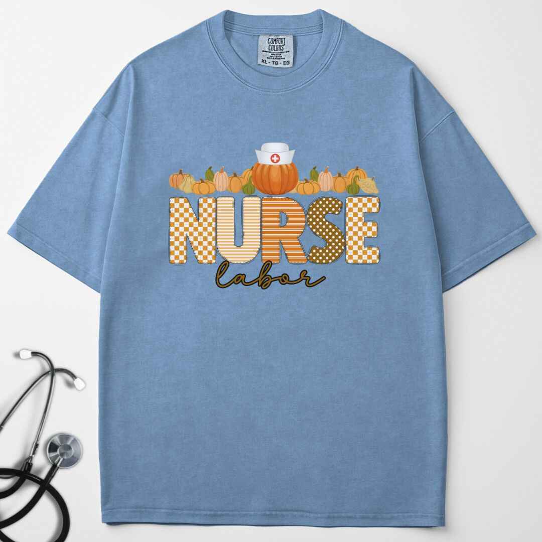 L&D Pumpkin Fall Nurse T-shirt