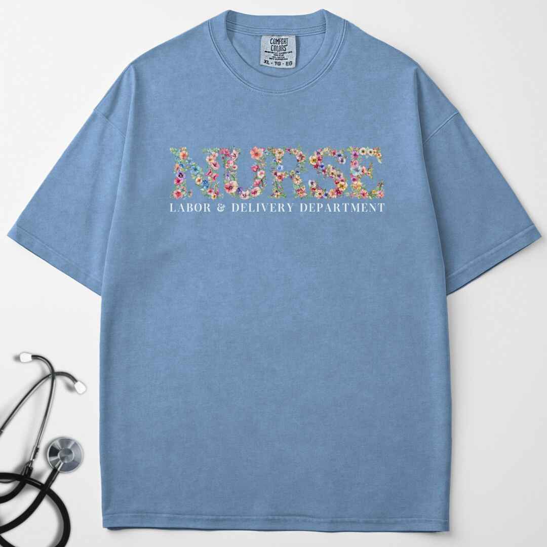 L&D Department Floral T-shirt