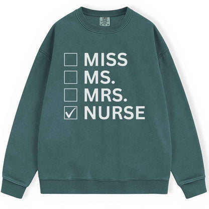 Nurse Checkbox Sweatshirt