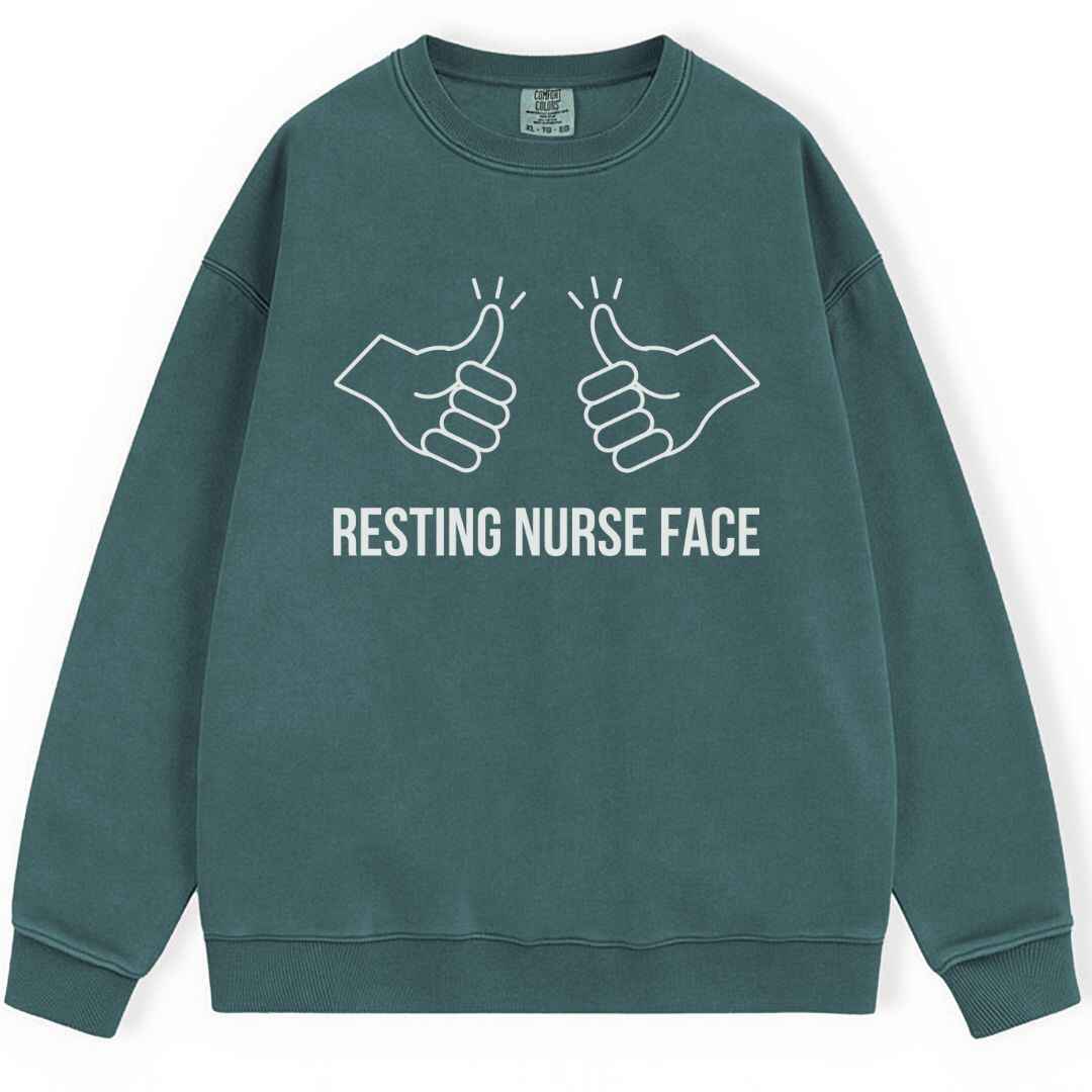 Resting Nurse Face Sweatshirt