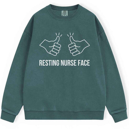 Resting Nurse Face Sweatshirt