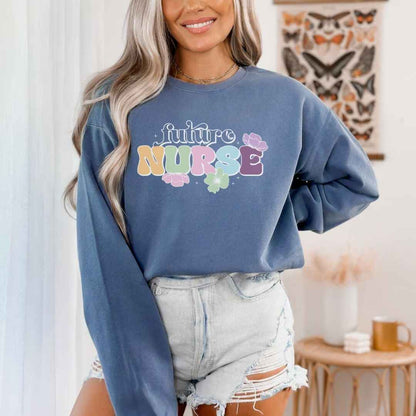 Floral Future Nurse Sweatshirt