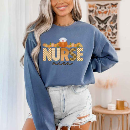 Nicu Neonatal Nurse Pumpkin Fall Sweatshirt