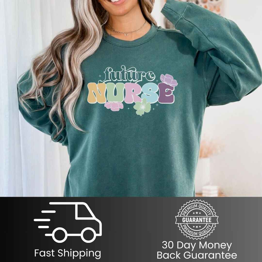 Floral Future Nurse Sweatshirt