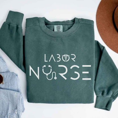 Labor And Delivery L&D Minimalist Nurse Sweatshirt