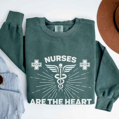 Nurses Are The Heart Of Healthcare Sweatshirt