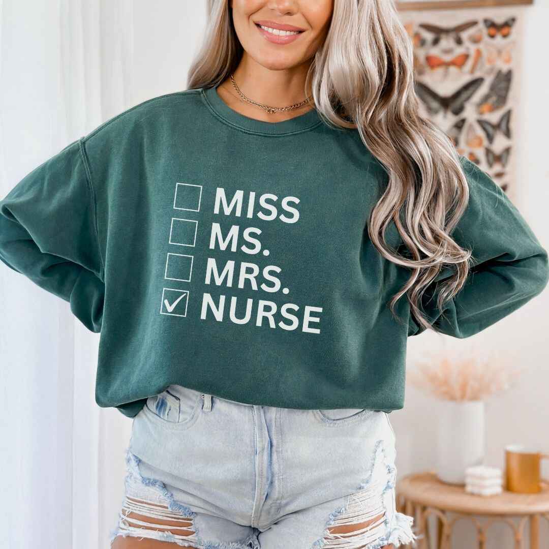 Nurse Checkbox Sweatshirt