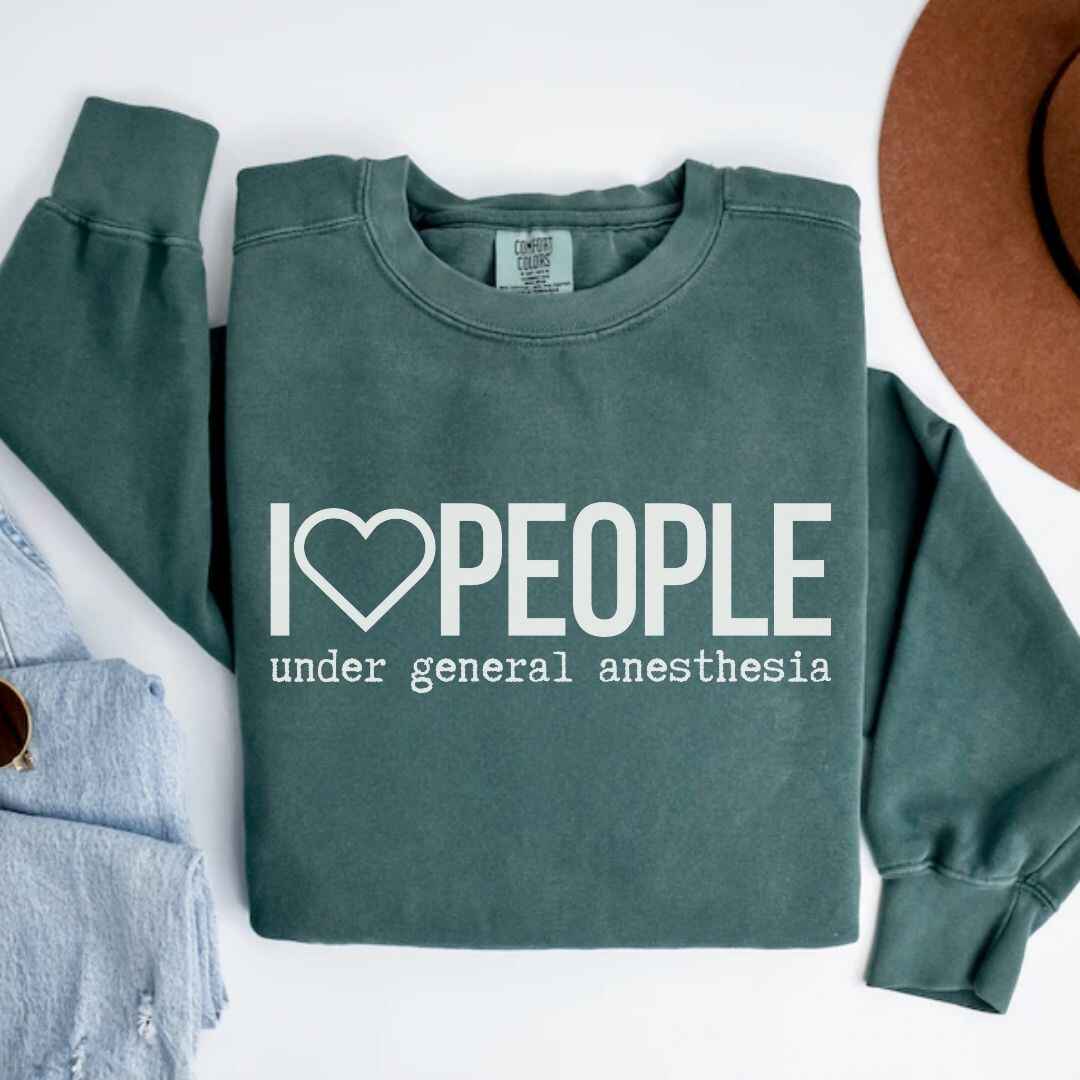 I Love People Funny Sweatshirt