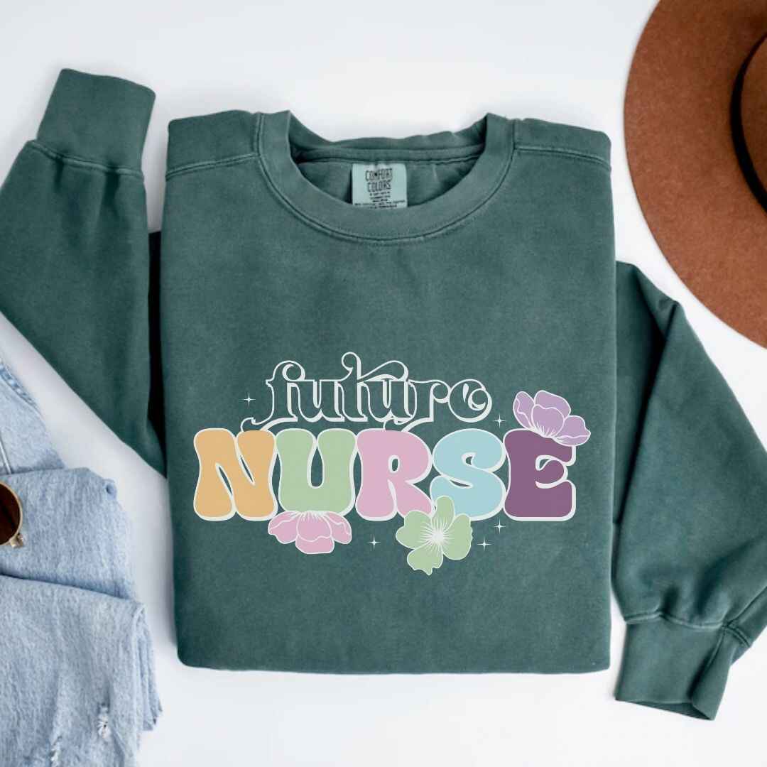 Floral Future Nurse Sweatshirt