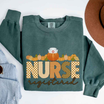 Registered Nurse Pumpkin Fall Sweatshirt