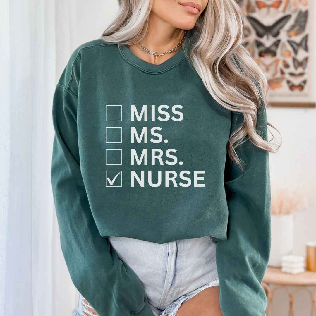 Nurse Checkbox Sweatshirt