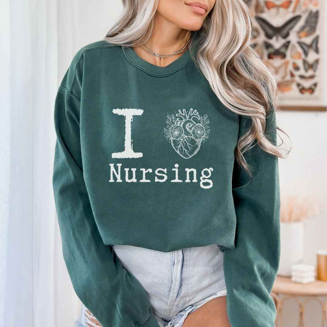 I Heart Nursing Sweatshirt