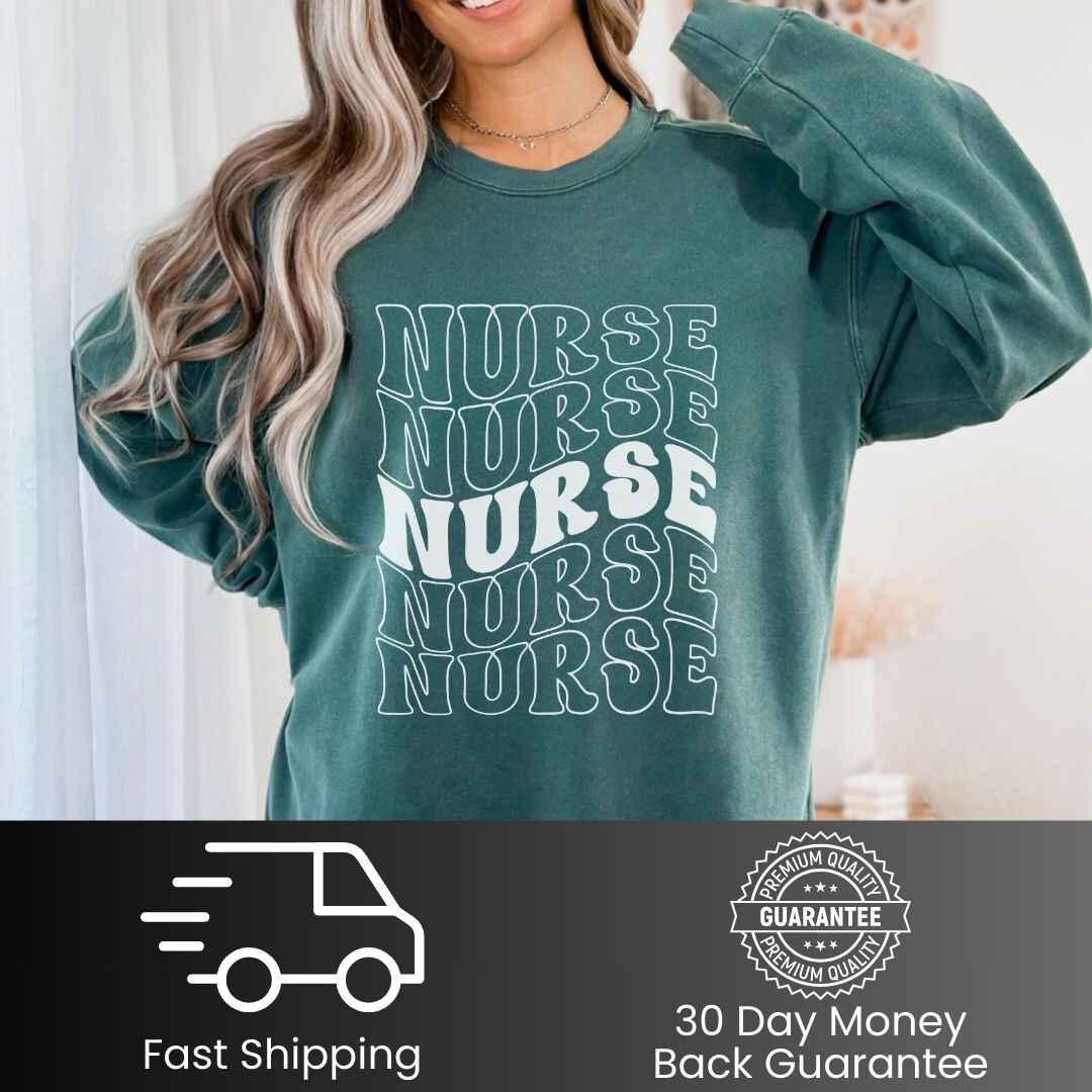 General Nurse Wavy Nurse Sweatshirt