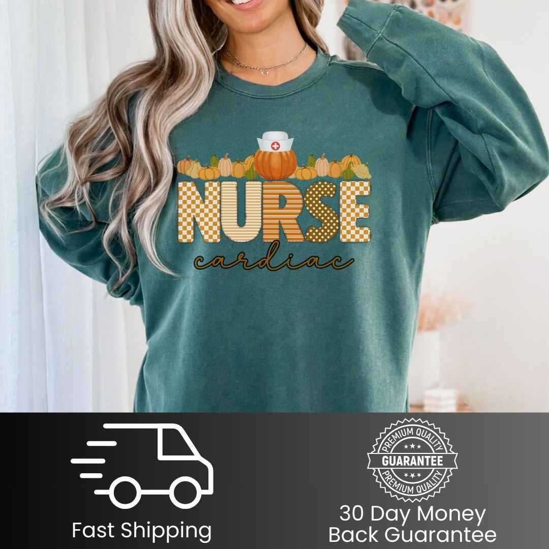 Cardiac Nurse Pumpkin Fall Sweatshirt