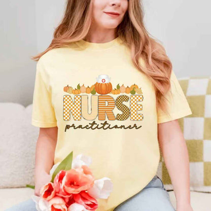 Nurse Practitioner Pumpkin Fall T-shirt