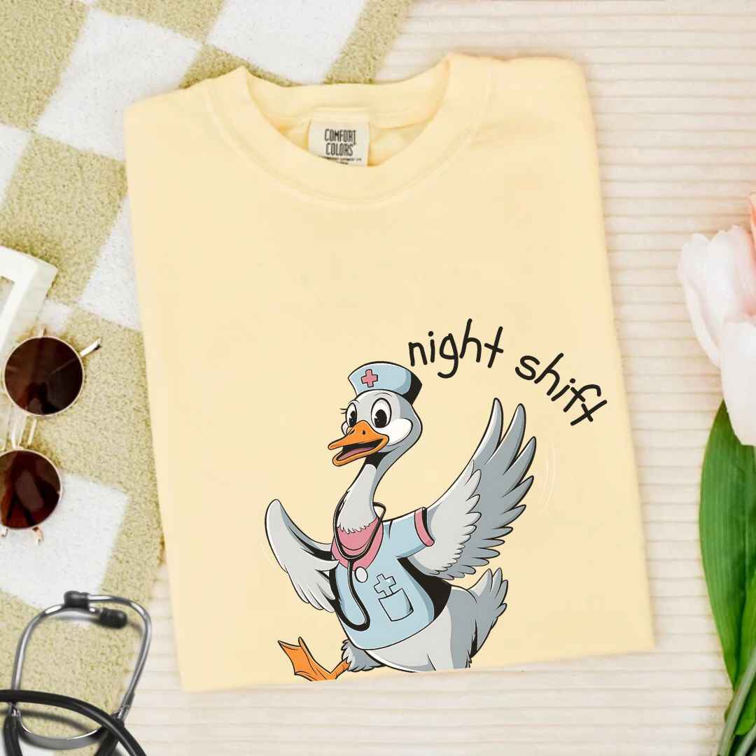 Night Shift Silly Goose Funny T-shirt