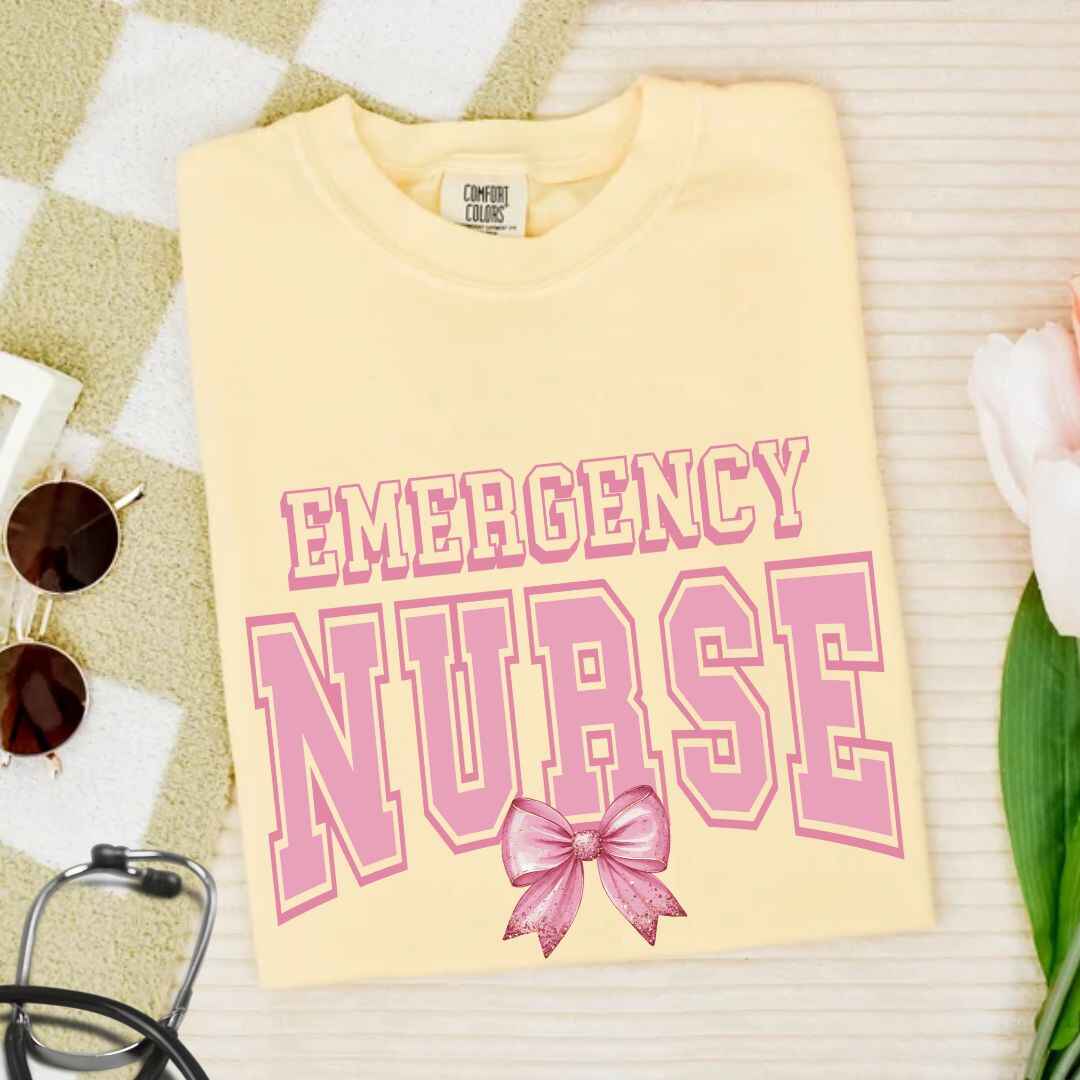 Emergency Nurse College Coquette T-shirt