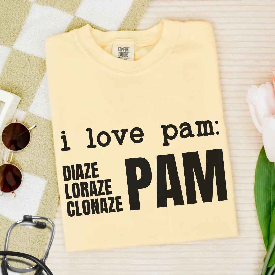 I Love Pam Funny T-shirt