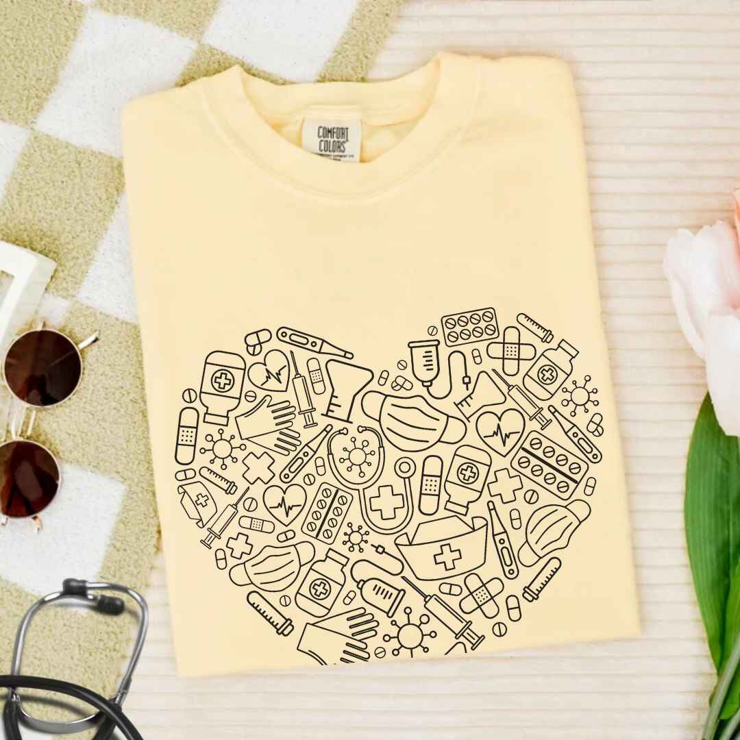 For The Love Of Medicine Heart T-shirt