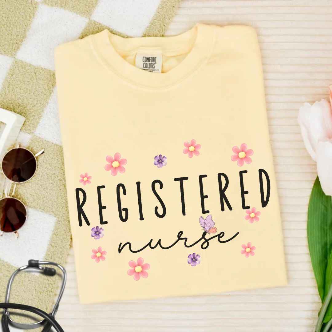 Registered Nurse Floral T-shirt