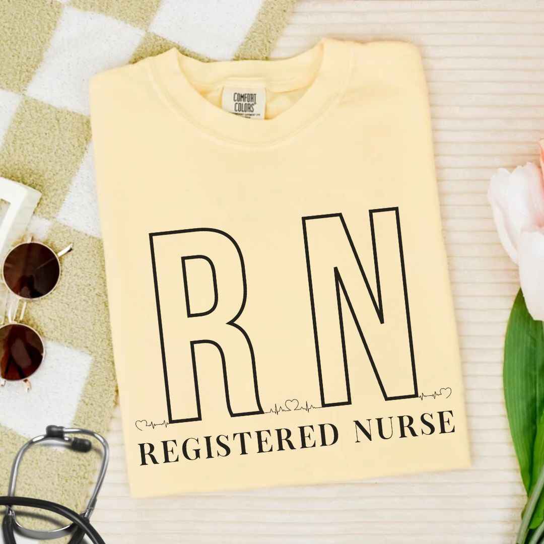 Registered Nurse RN EKG Minimalist T-shirt