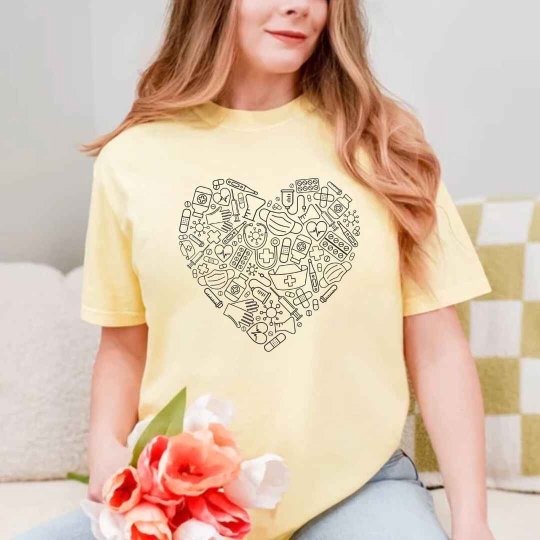 For The Love Of Medicine Heart T-shirt