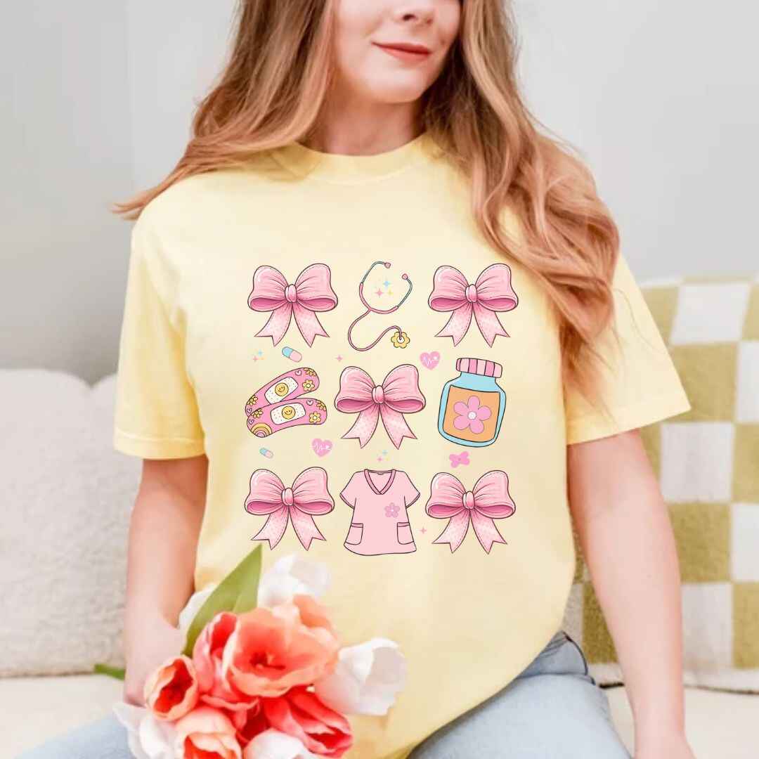 Girly Coquette Nurse T-shirt