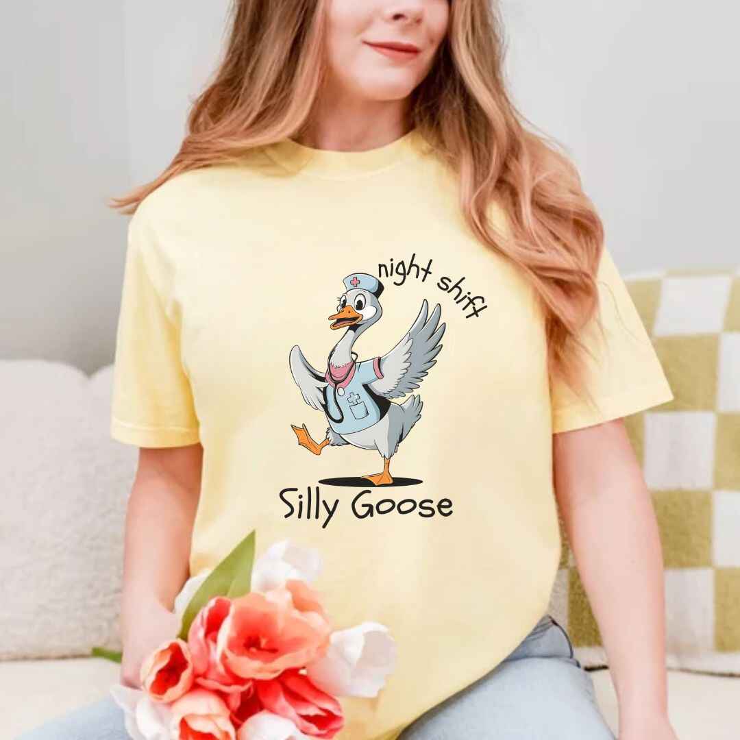 Night Shift Silly Goose Funny T-shirt