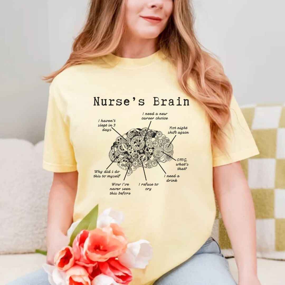 Nurse's Brain Funny T-shirt