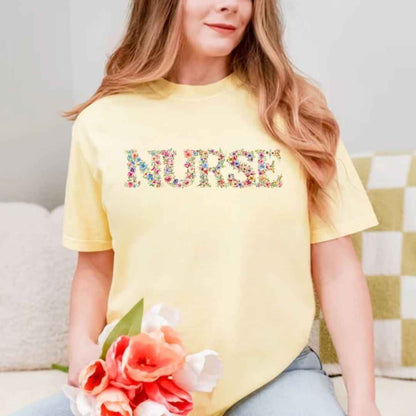 General Nurse Bright Floral T-shirt