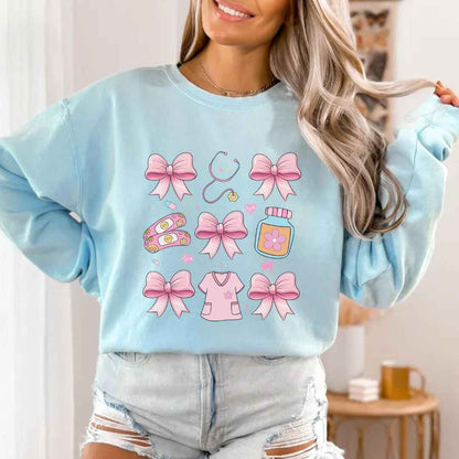 Girly Coquette Nurse Sweatshirt