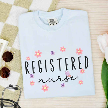 Registered Nurse Floral T-shirt