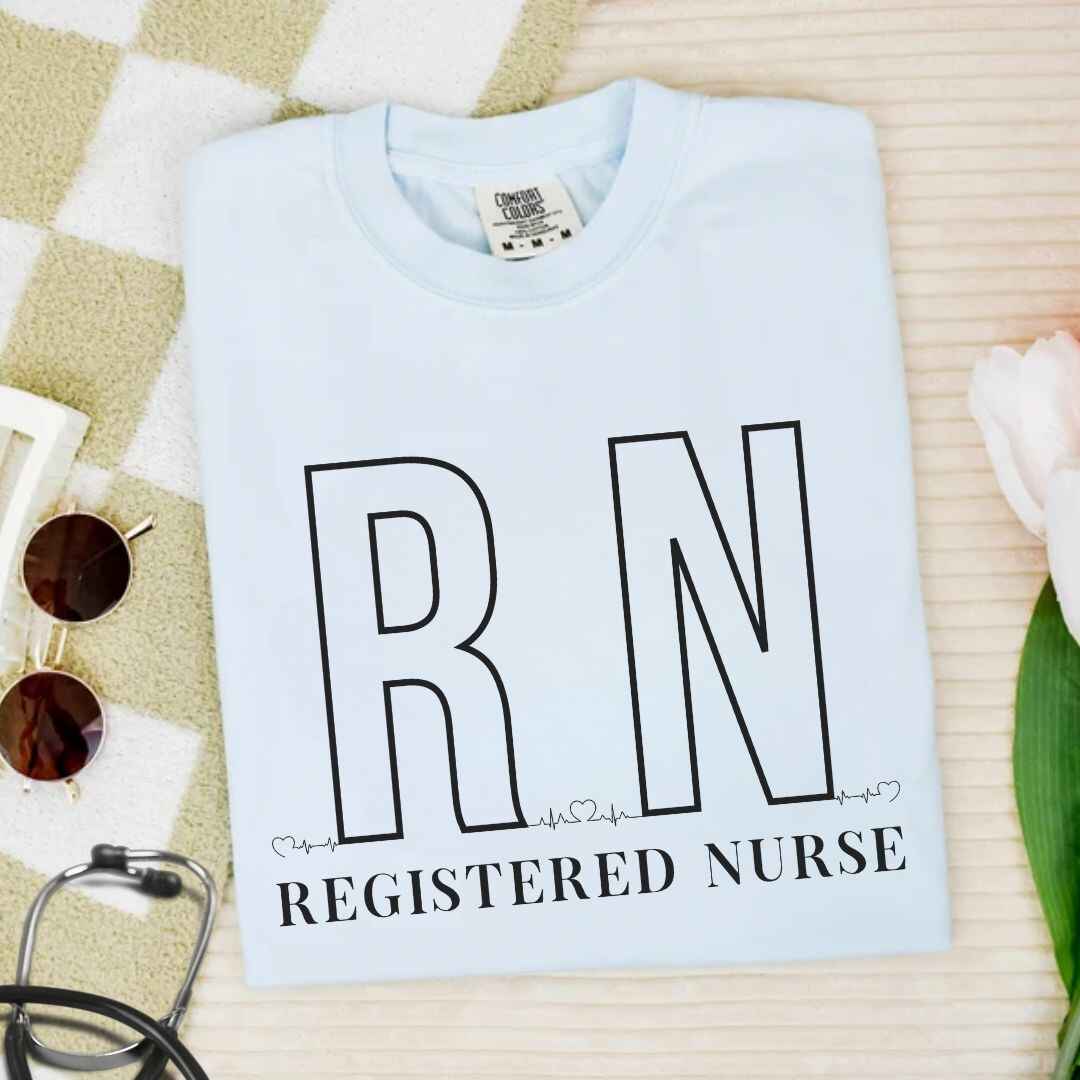 Registered Nurse RN EKG Minimalist T-shirt