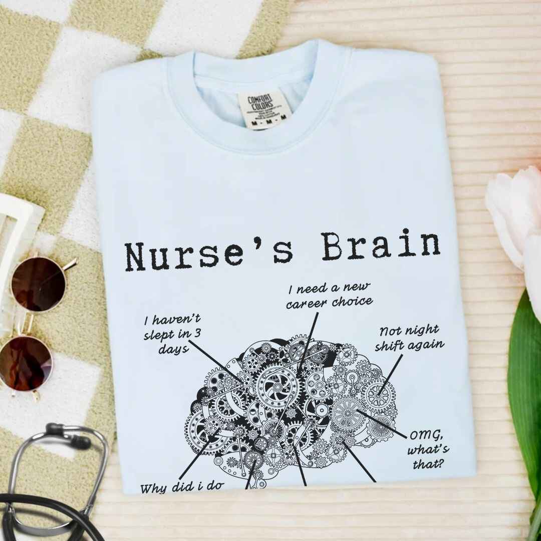 Nurse's Brain Funny T-shirt