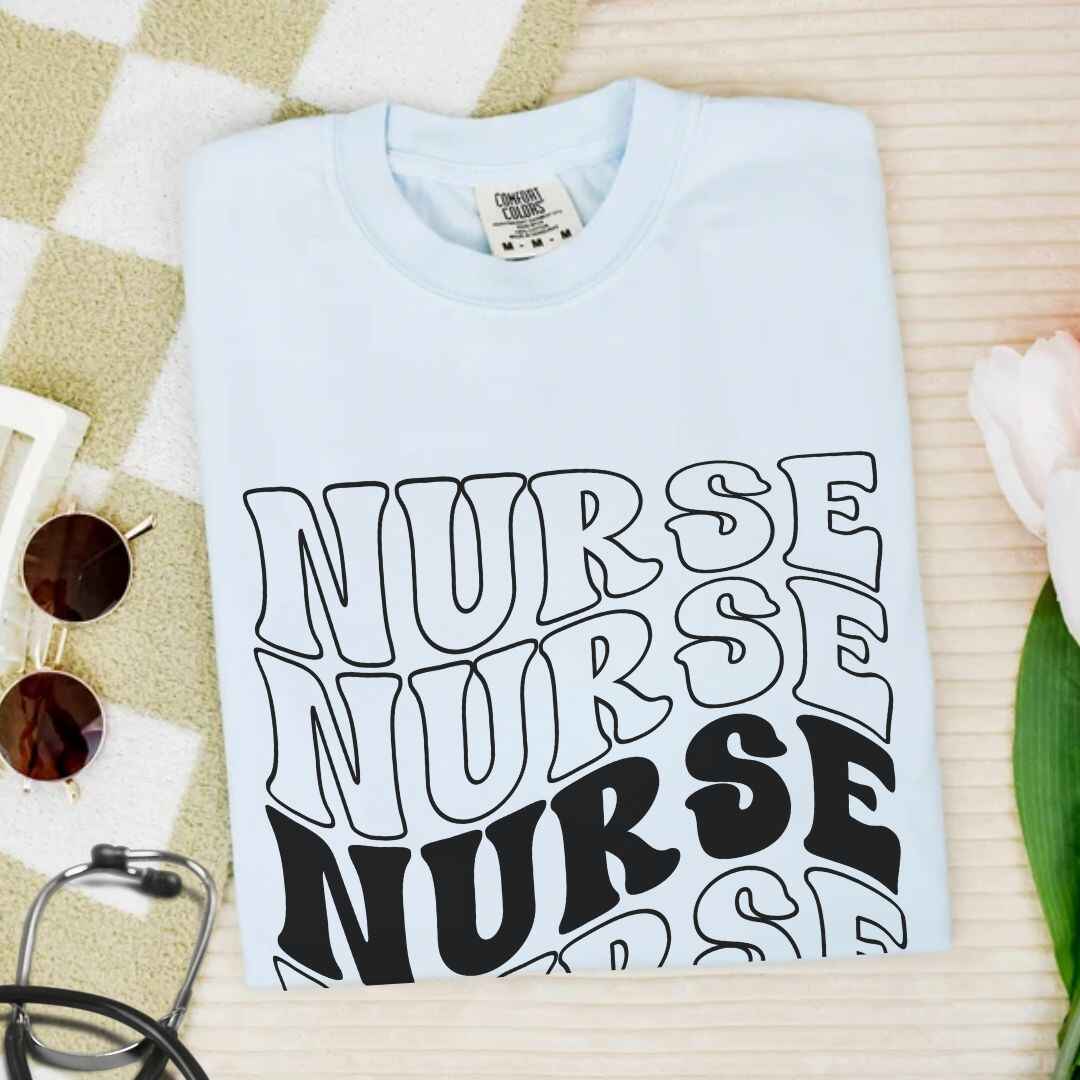 General Nurse Wavy Nurse T-shirt