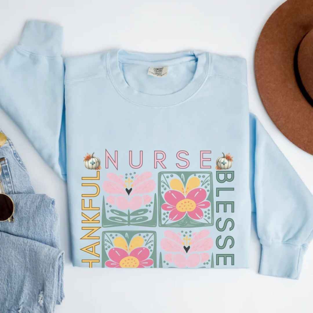 Thankful & Blessed Nurse Practitioner Fall Sweatshirt