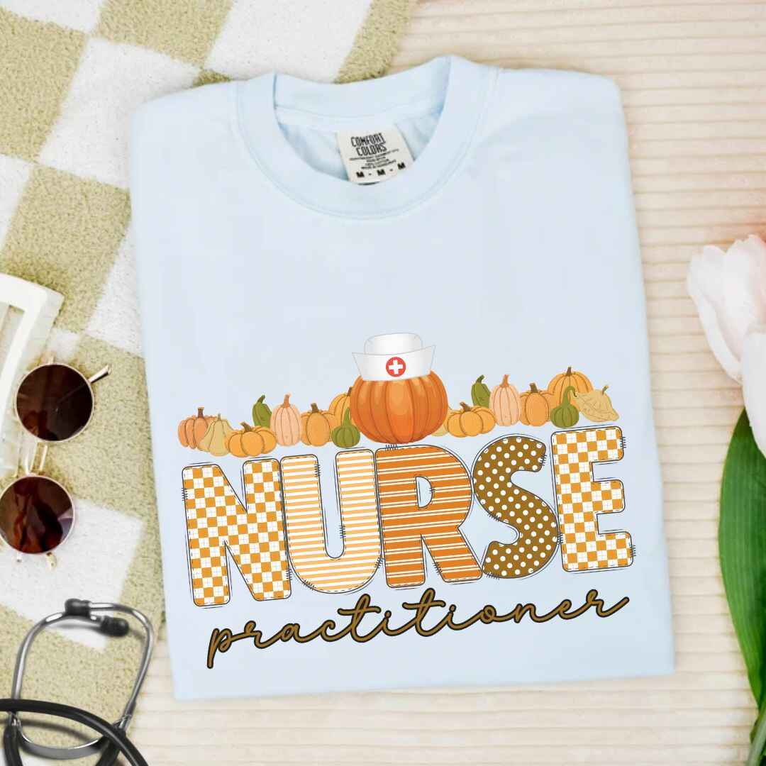 Nurse Practitioner Pumpkin Fall T-shirt