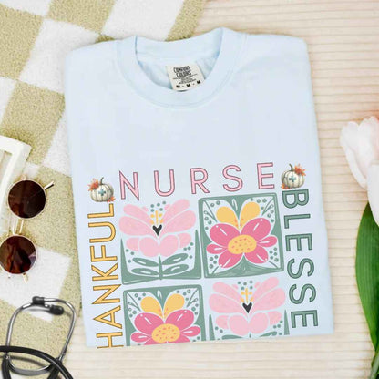 Thankful & Blessed Nurse Practitioner Fall T-shirt