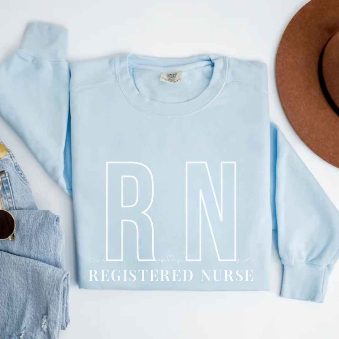 Registered Nurse RN EKG Minimalist Sweatshirt